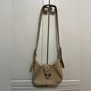 Studded Tan Leather Crossbody from Urban Outfitters